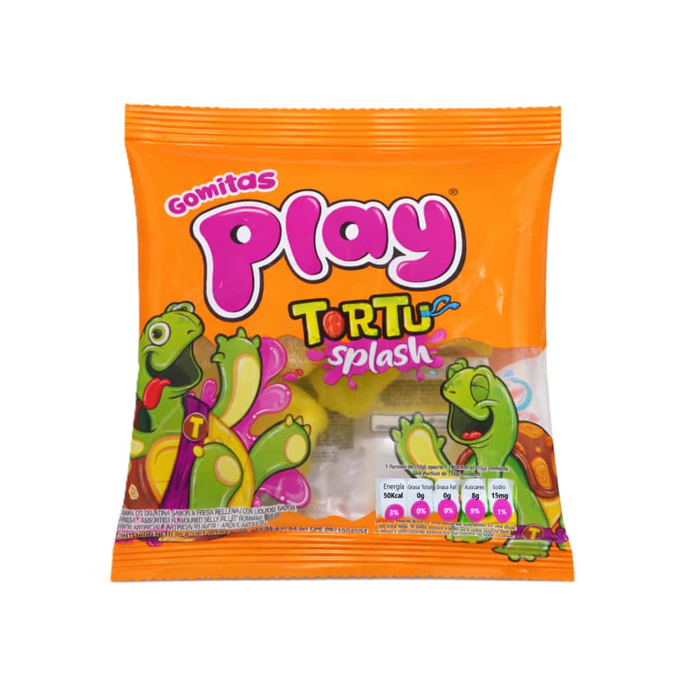 Gomas de gelatina sabor a fresa rellenas con líquido sabor a fresa Play (55 g / 1.94 oz) - Miniatura 1