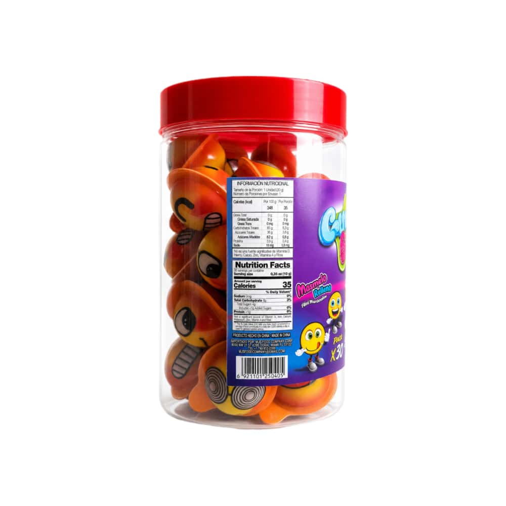 Gomitas en formas de emojis con relleno líquido Gummy Ball (300 g / 10.58 oz) - Miniatura 3