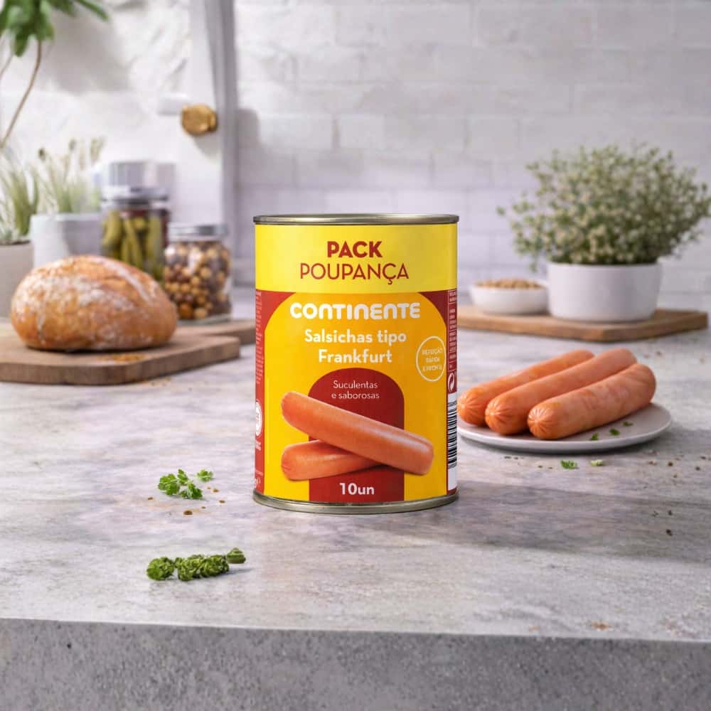 Salchichas Frankfurt en Lata Continente (380 g / 13.4 oz) - Miniatura 5