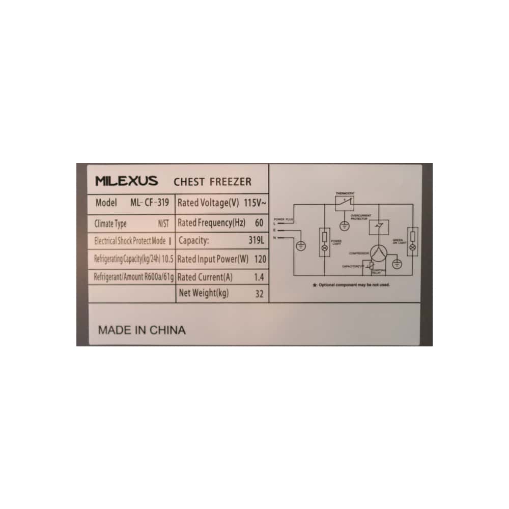 Congelador horizontal freezer 319 L Milexus ML-CF-319 - Miniatura 2