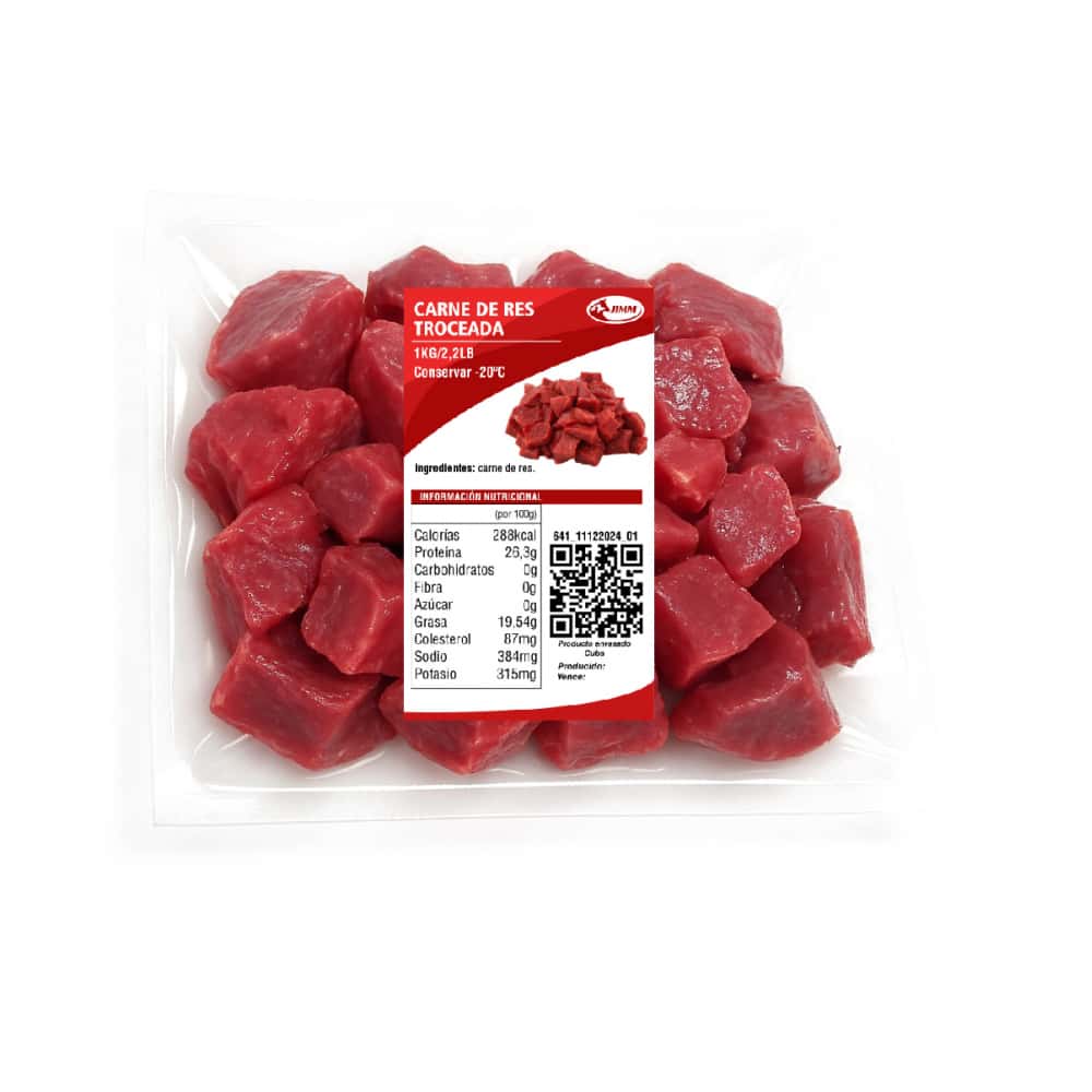 Carne de res troceada Jimm (1 kg / 2.2 lb) - Miniatura 1
