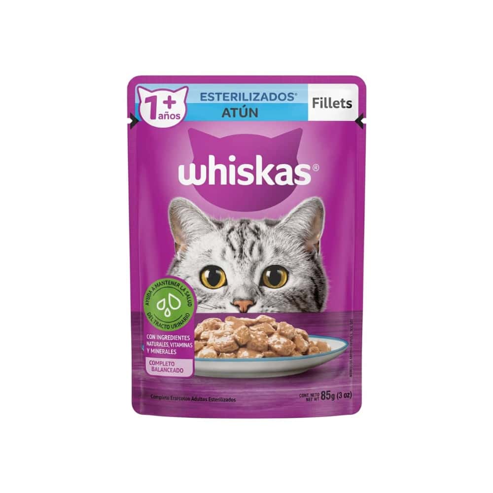 Alimento para gato adulto de más de un año filetes de atún Whiskas (85 g / 2.99 oz) - Miniatura 6