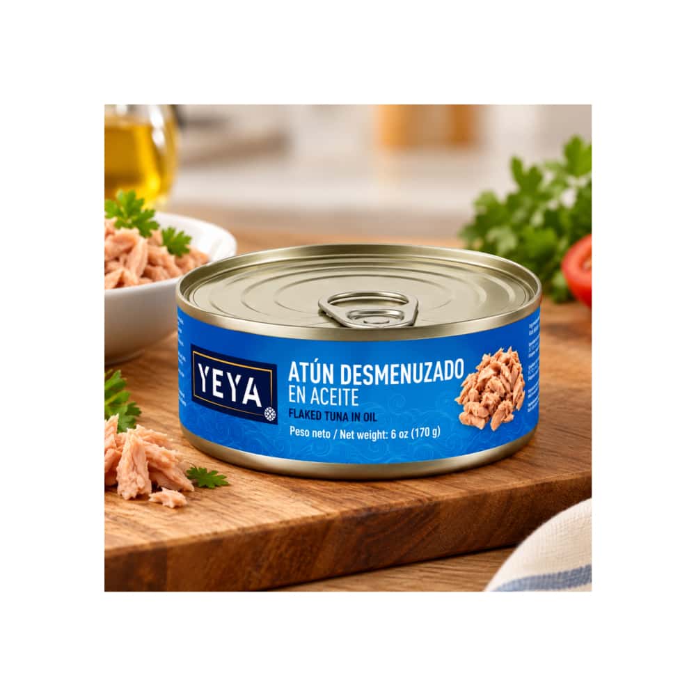Atún desmenuzado en aceite YEYA (170 g / 6 oz) - Miniatura 4