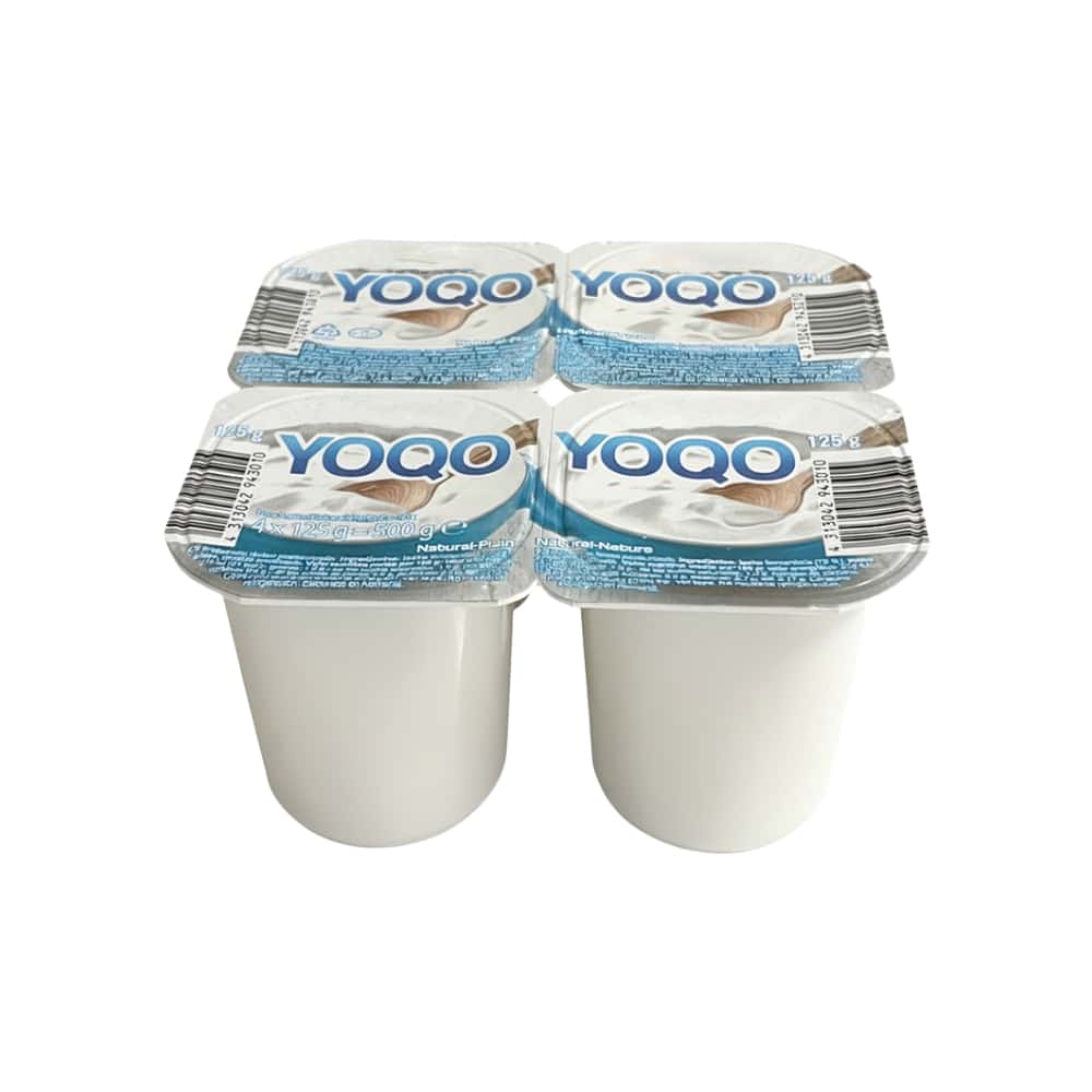 Yogurt sabor natural Yoqo (4 x 125 g / 4.41 oz) - Miniatura 1