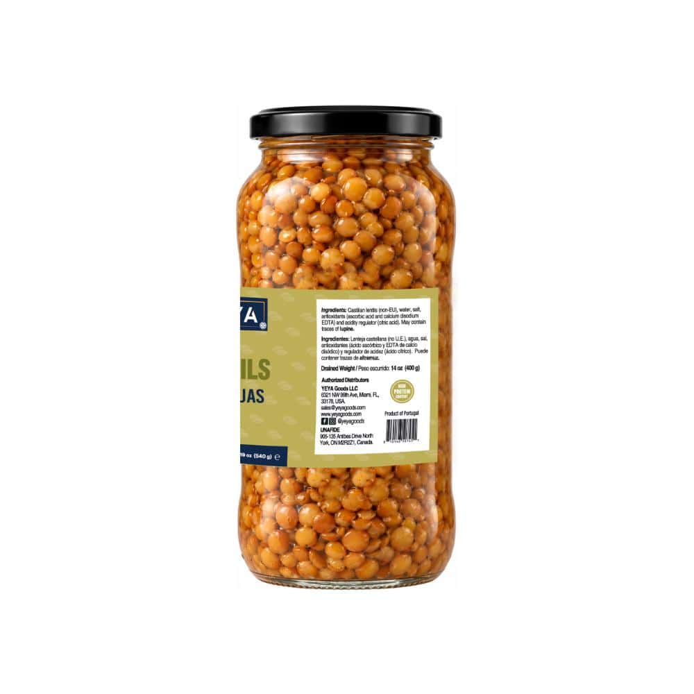 Lentejas en frasco de vidrio YEYA (540 g / 19 oz) - Miniatura 4