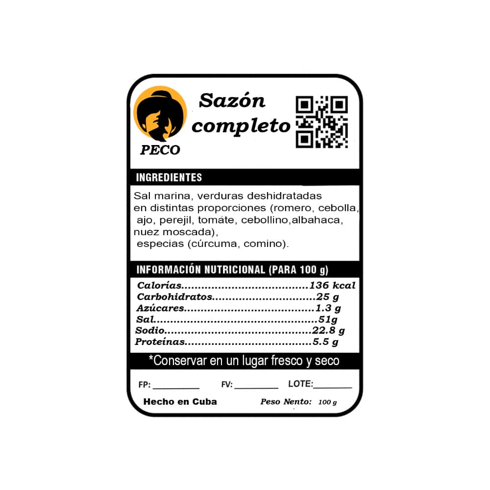 Sazón completo Peco (100 g / 3.53 oz) - Miniatura 3