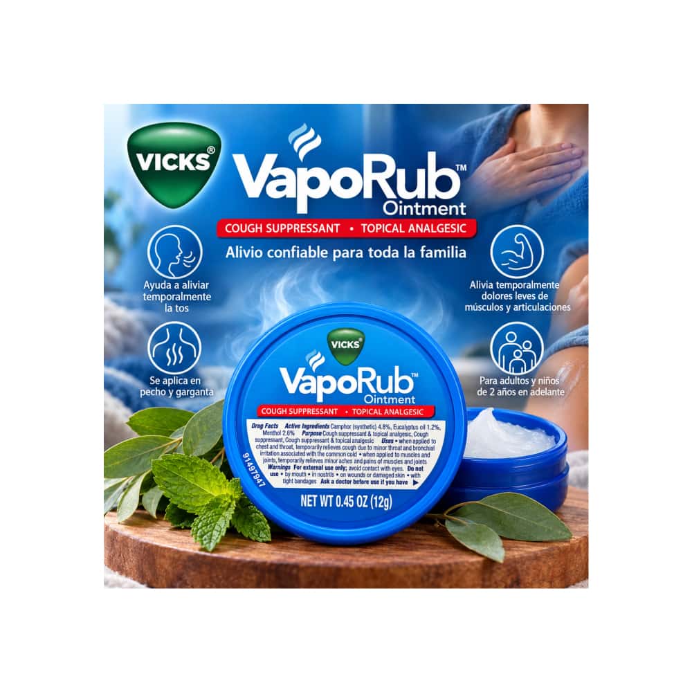 VapoRub ungüento Vicks (12 g) - Miniatura 5