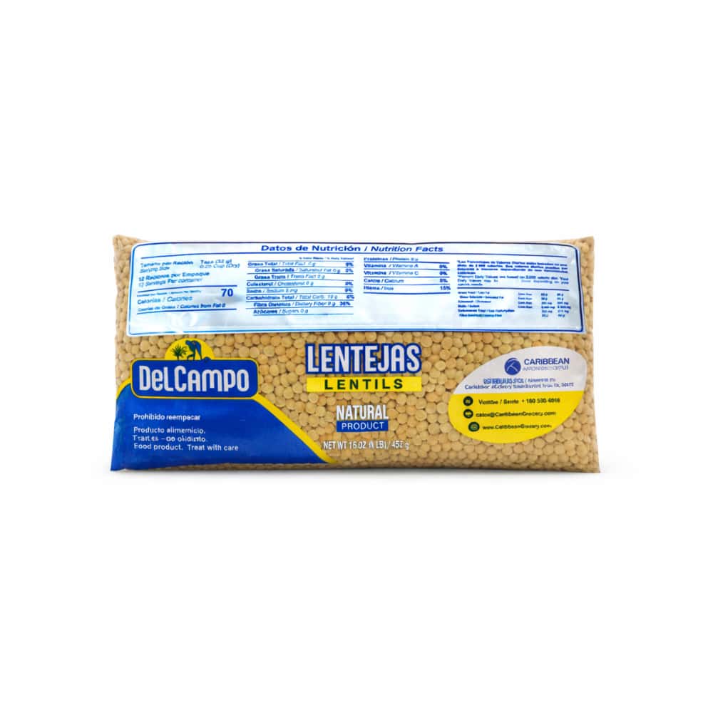 Arroz de grano largo Del Campo (2.27 kg / 5 lb) + Lentejas Del Campo (454 g / 1 lb) - Miniatura 3