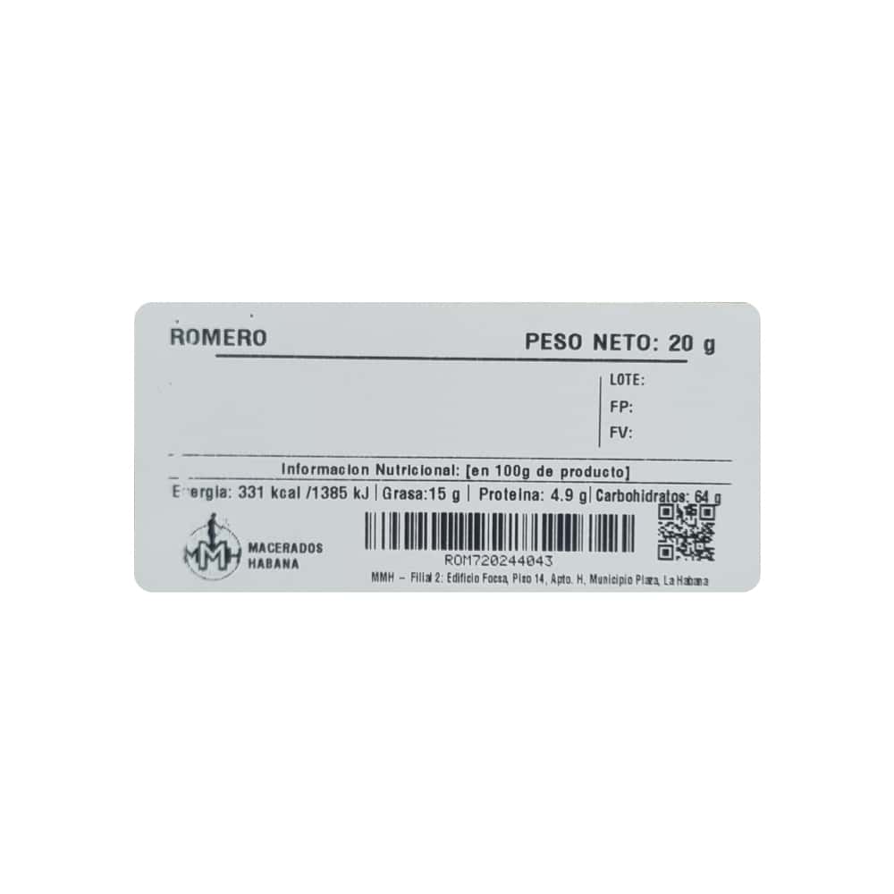 Romero seco Macerados Habana (20 g) - Miniatura 2