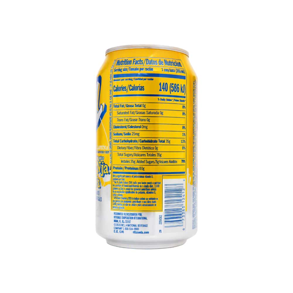 Refresco gaseado sabor naranja piña Ritz (355 ml) - Miniatura 2
