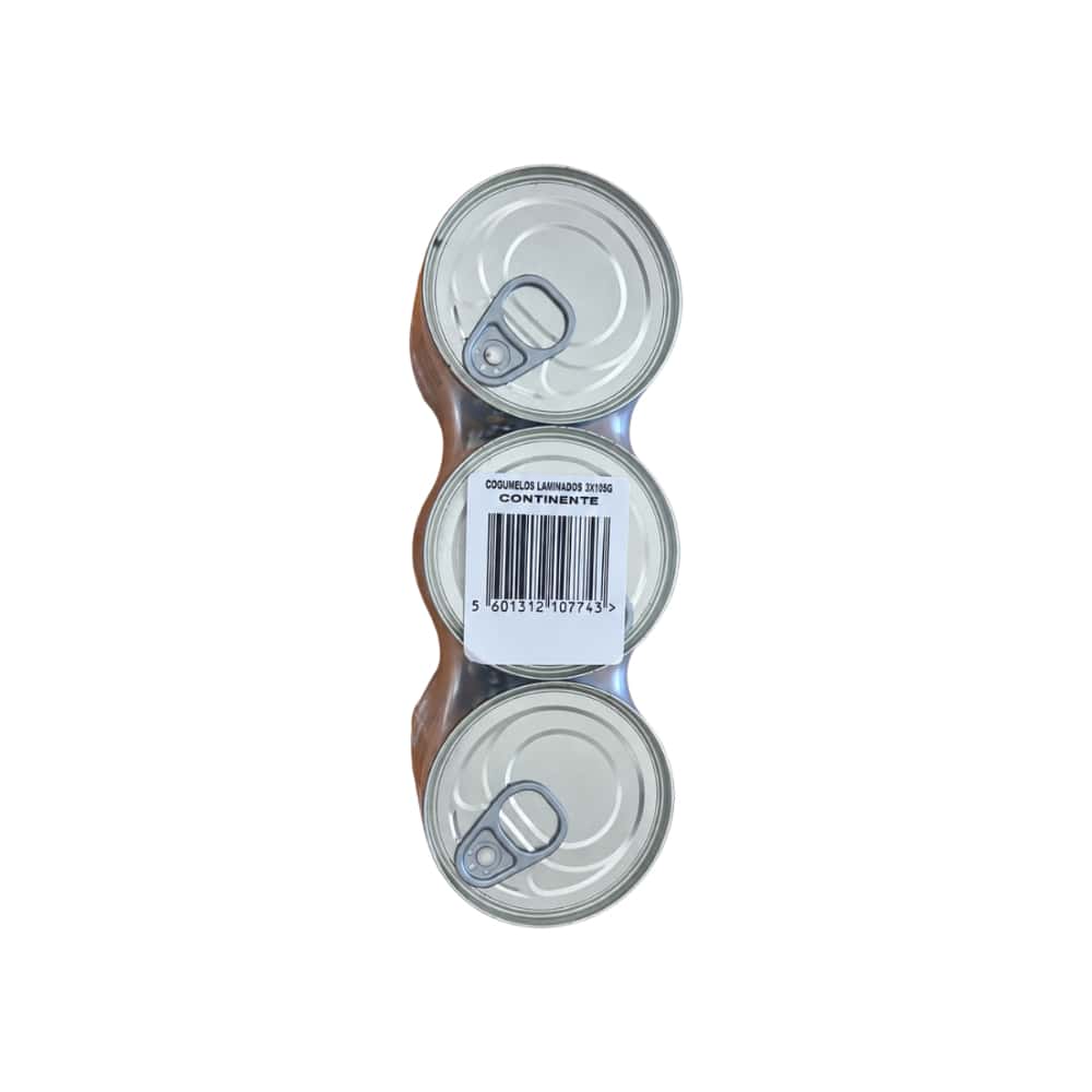 Champiñones laminados en lata Continente (3 x 185 g / 6.53 oz) - Miniatura 3