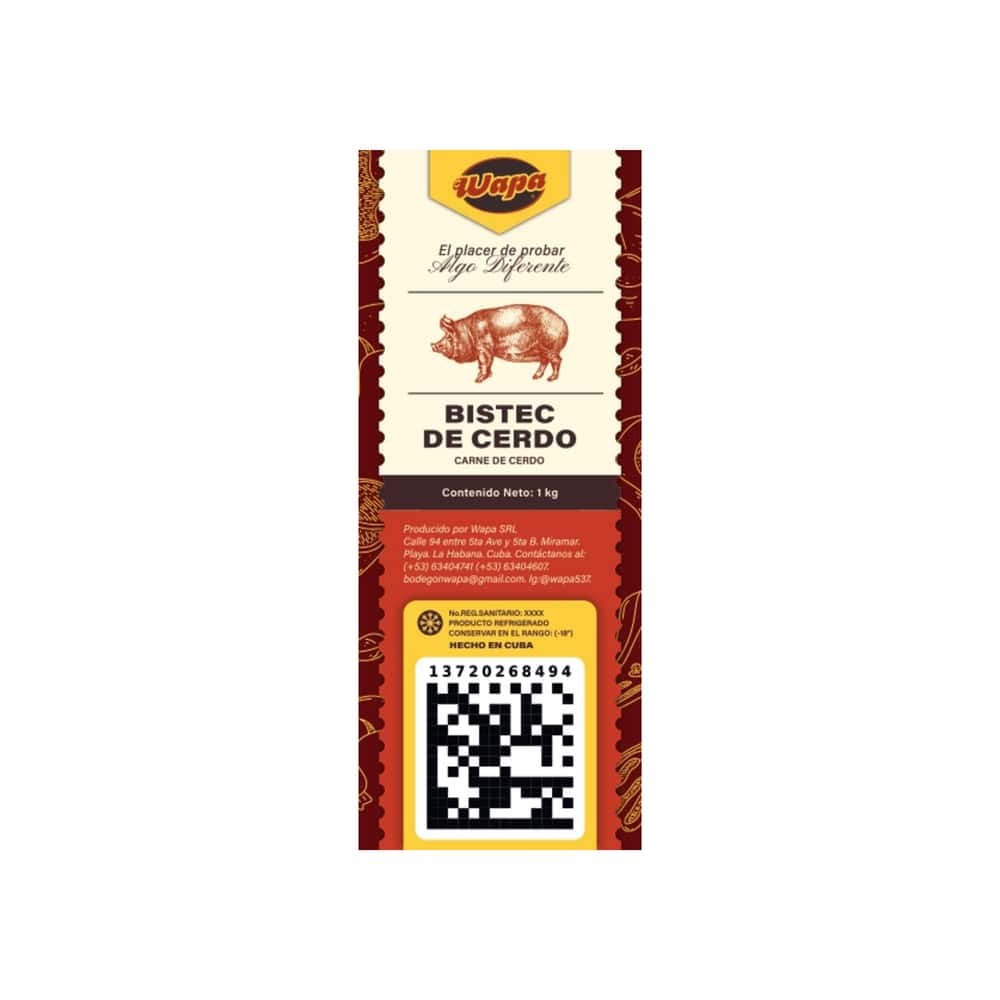 Bistec de cerdo Wapa (1 kg / 2.2 lb) - Miniatura 2