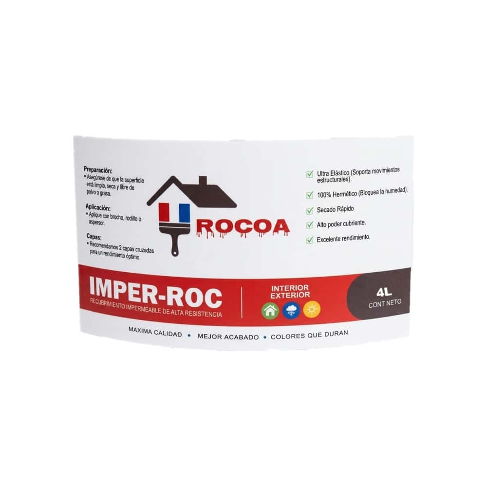 Impermeabilizante color rojo ROCOA IMPER-ROC (4 L) - Miniatura 2