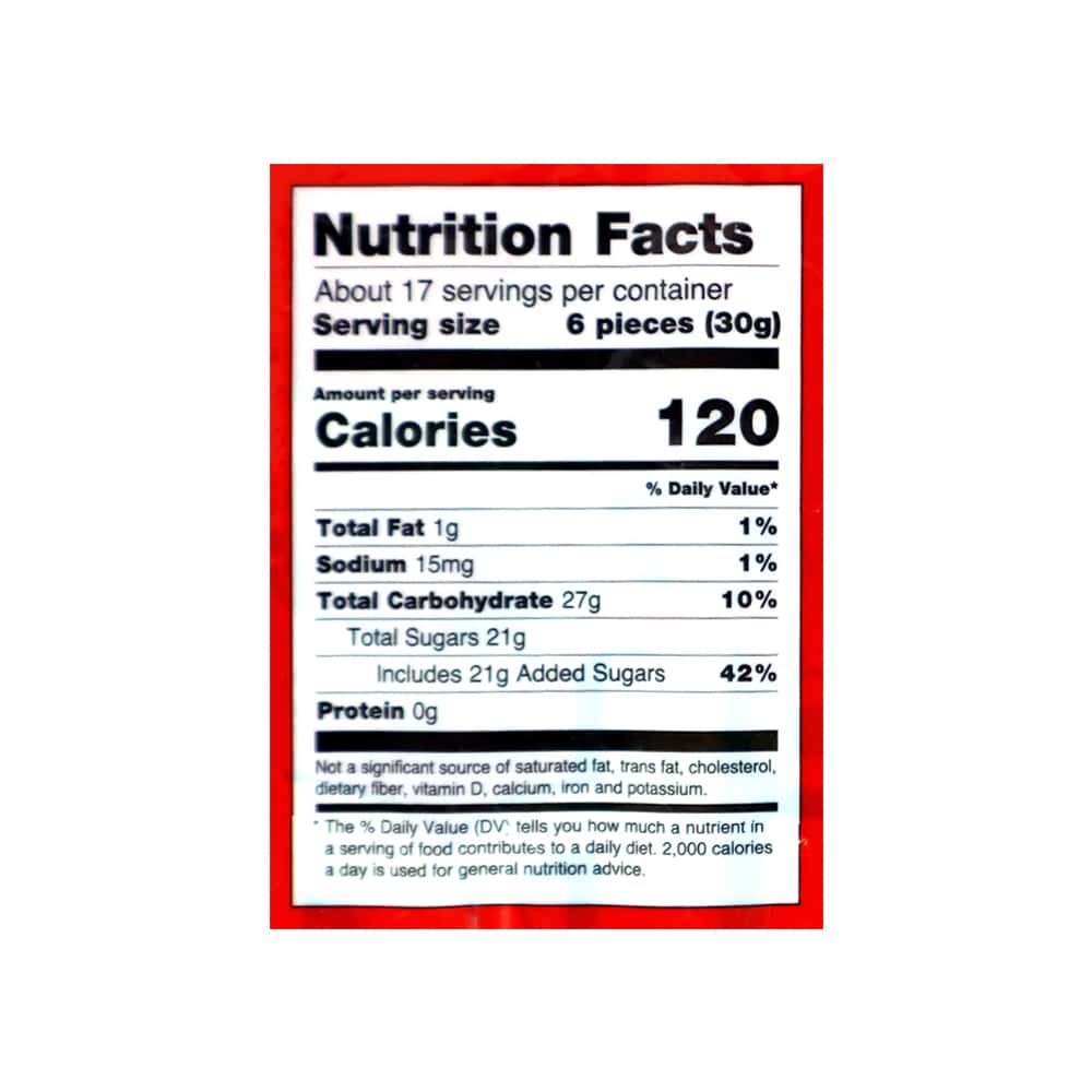 Caramelos masticable relleno y confitado sabor fresa Tribala Peccin (500 g / 1.1 lb) - Miniatura 5
