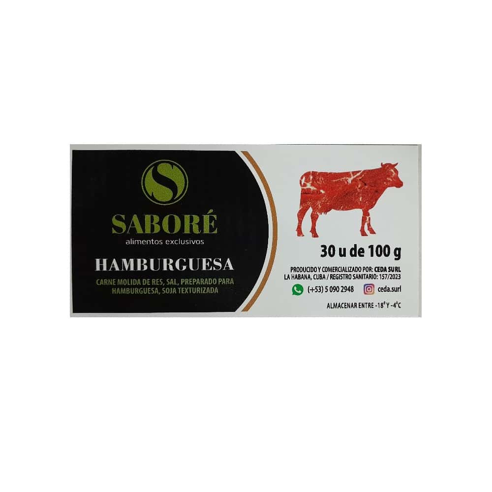 Hamburguesas de res Saboré (30 x 100 g / 3.52 oz) - Miniatura 4