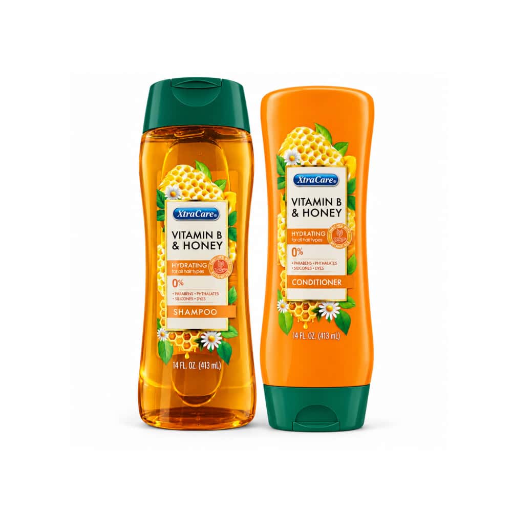Combo de champú + acondicionador hidratante con vitamina B y miel XtraCare - Miniatura 1