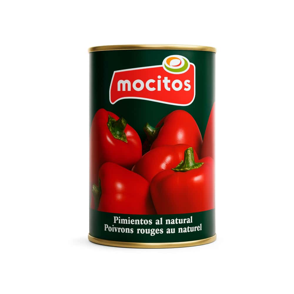 Pimientos al natural Mocitos (390 g / 13.77 oz) - Miniatura 1
