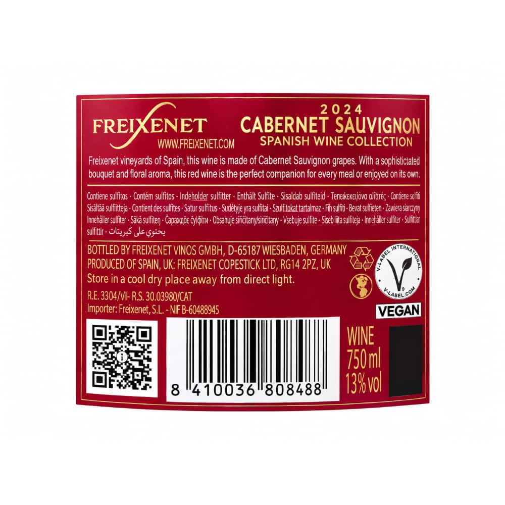 Vino tinto Cabernet Sauvignon Freixenet (750 ml) - 13% vol - Miniatura 3