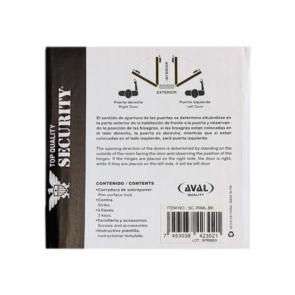 Cerradura yale llavín de sobreponer 5 pernos derecha para puerta exterior Security - Miniatura 4