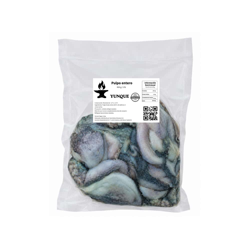 Pulpo entero Yunque (454 g / 1 lb) - Miniatura 1