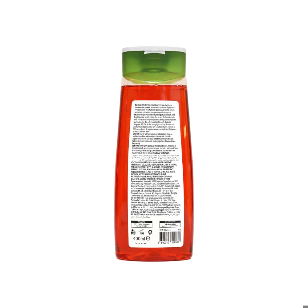 Gel de baño de granada y mango Aroma Natural (400 ml) - Miniatura 5