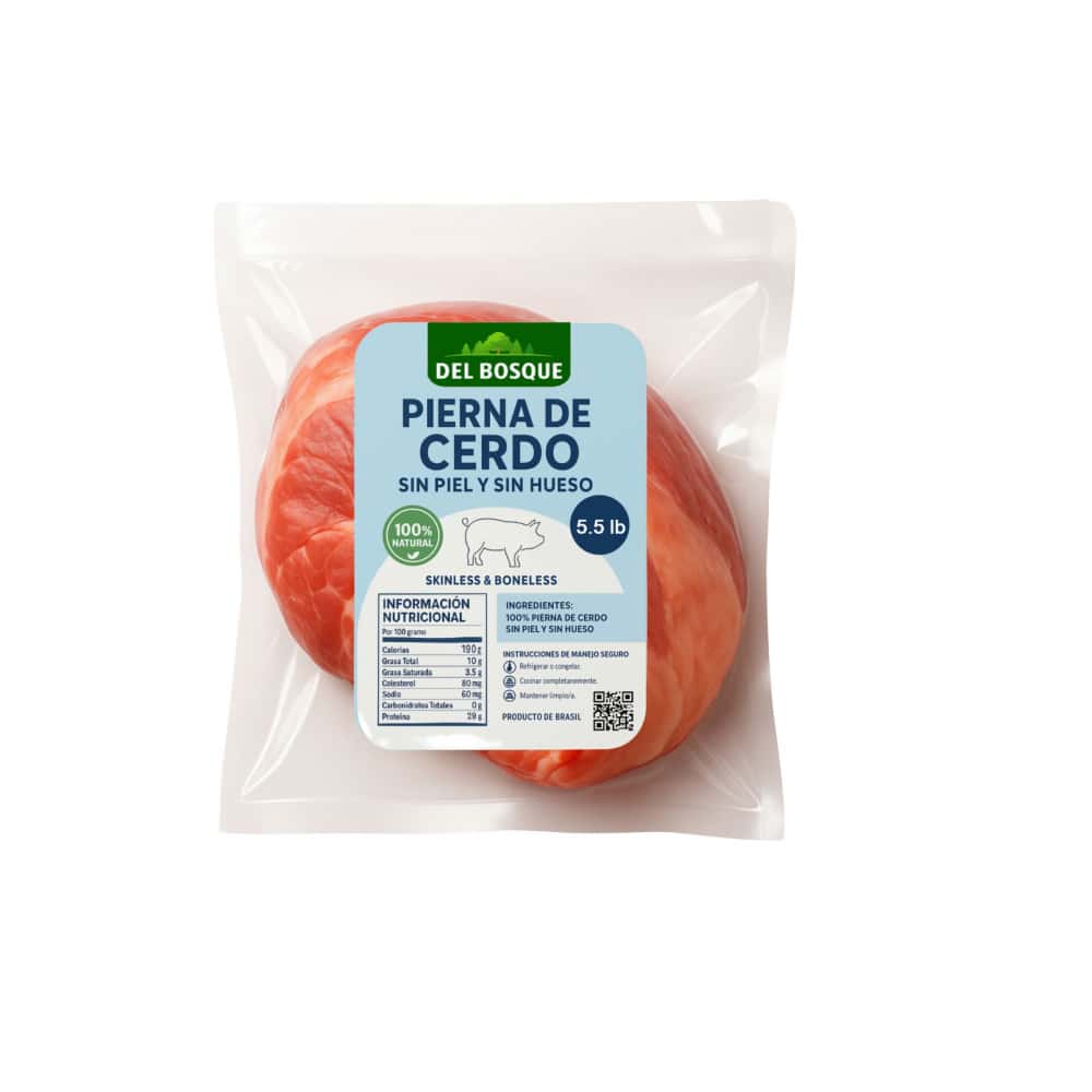 Pierna de cerdo sin piel y sin hueso Del Bosque (2.49 kg / 5.5 lb) - Miniatura 1