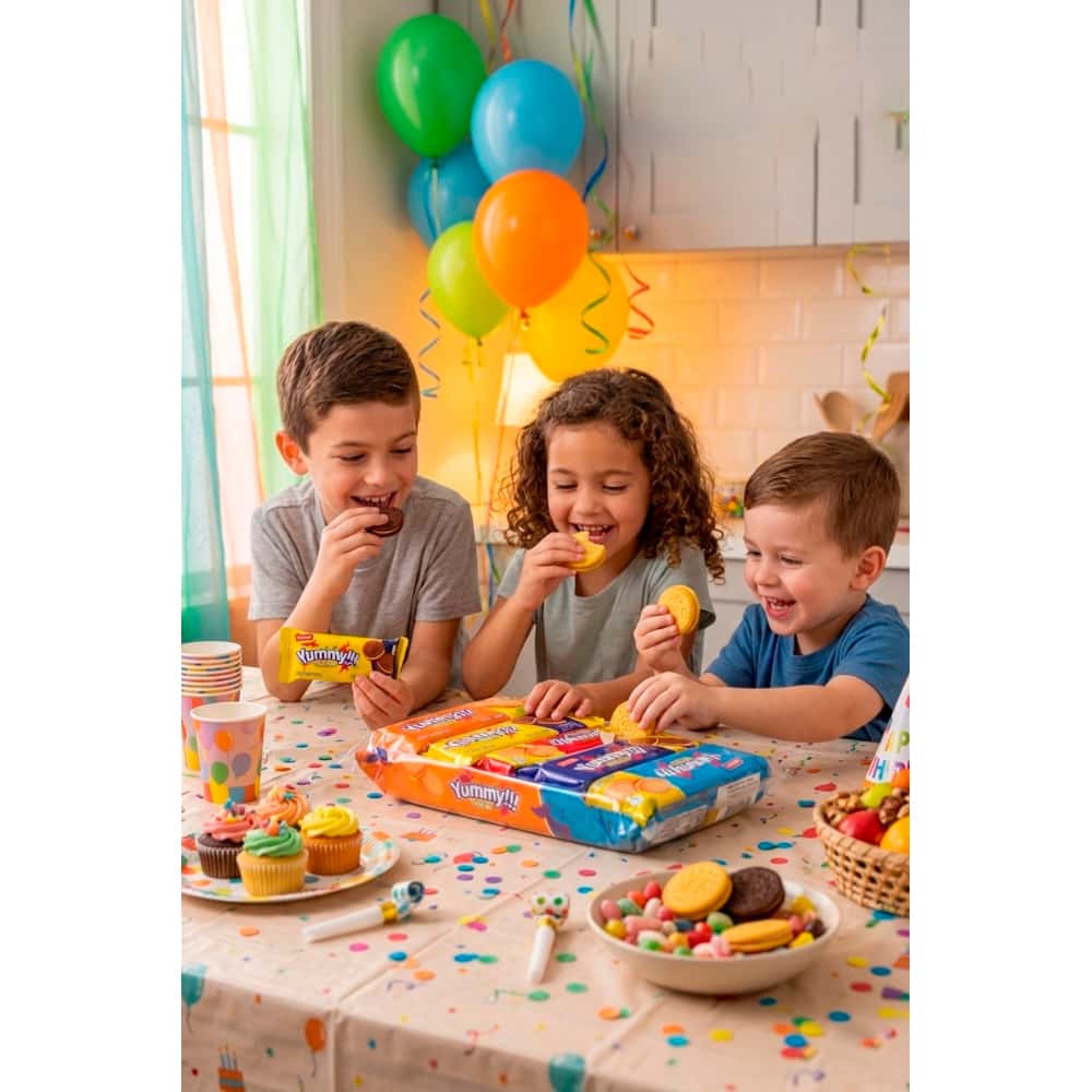 Galletas dulces rellenas de sabores variados Yummy Delizola (10 x 35 g / 1.23 oz) - Miniatura 5