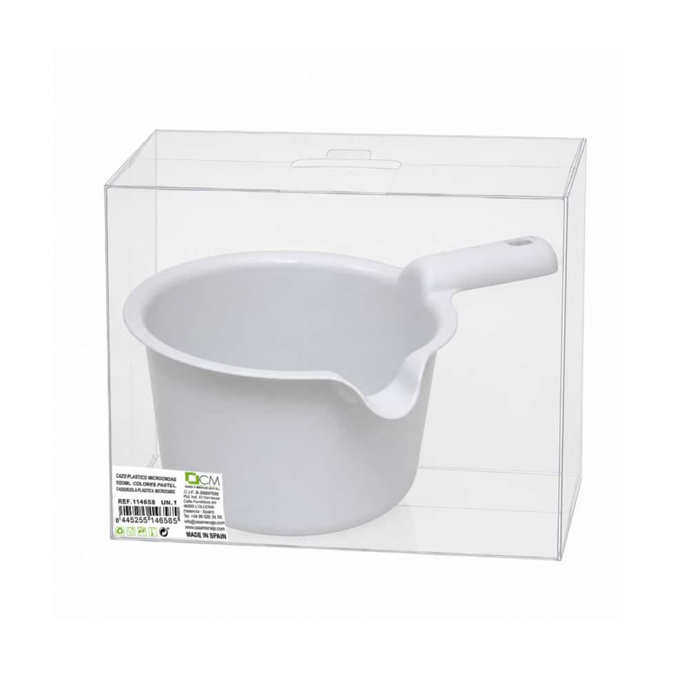 Cazo plástico para microondas color gris 500 ml Casa y Menaje - Miniatura 4