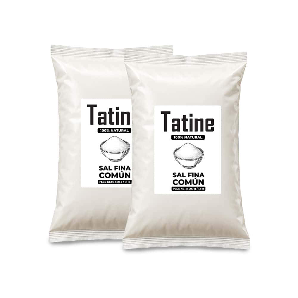 Sal fina común Tatine (2 x 500 g / 1.1 lb) - Miniatura 1