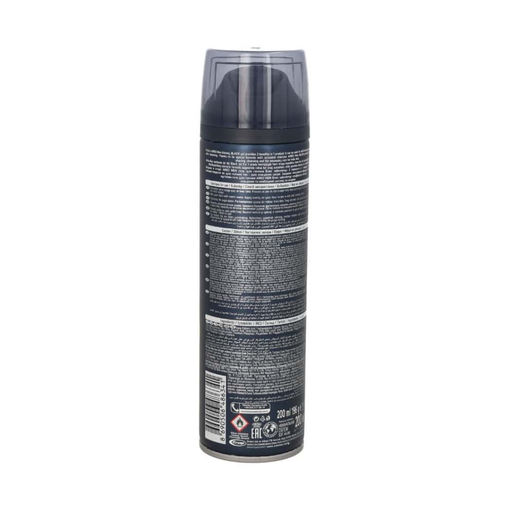 Gel negro 2 en 1 para afeitar y limpiar Arko (200 ml) - Miniatura 3