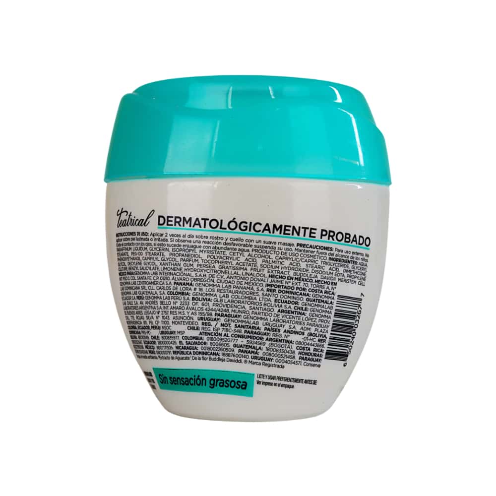 Crema facial humectante con células madre y aguacate Teatrical (100 g / 3.4 oz) - Miniatura 4