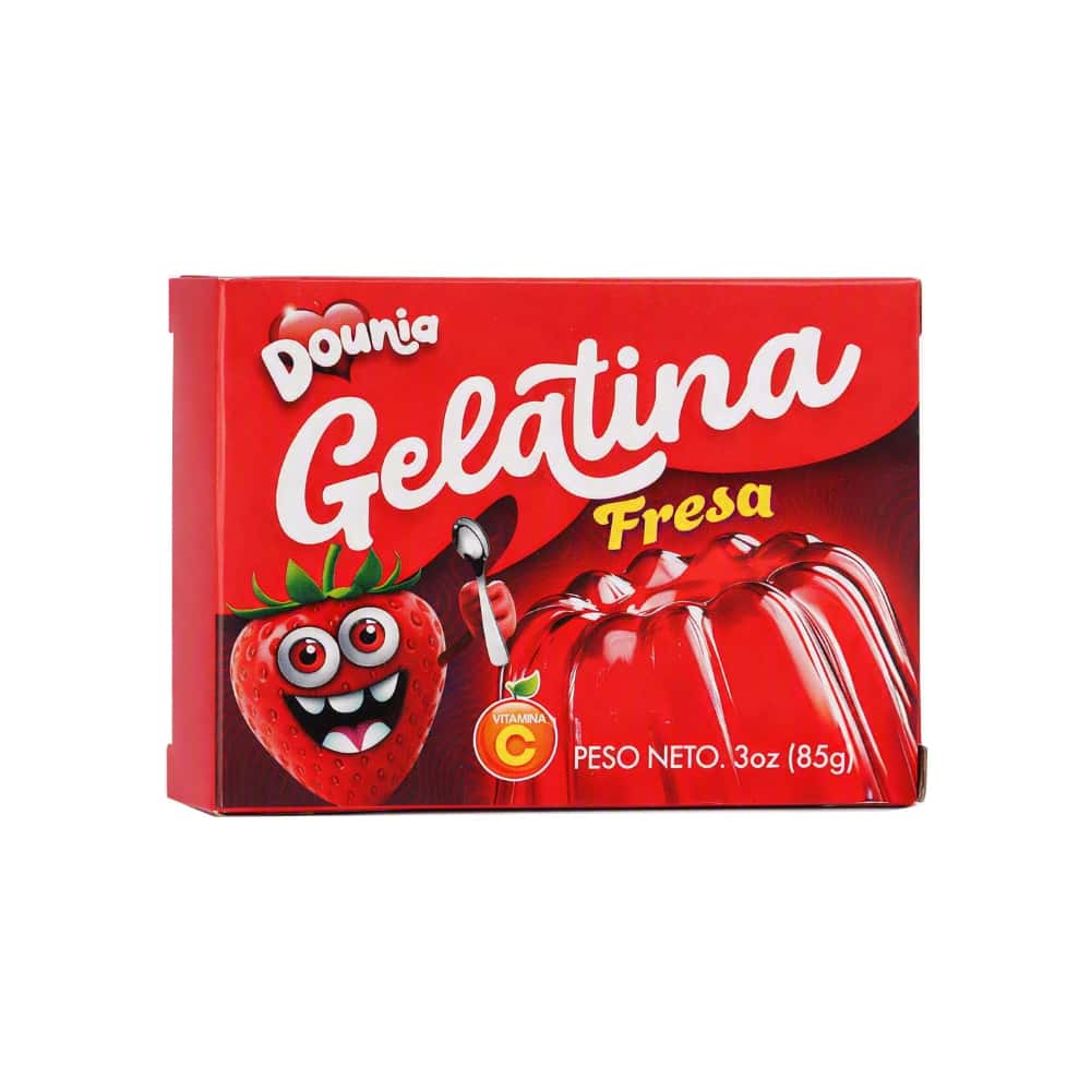 Gelatina con sabor a fresa Dounia (85 g / 3 oz) - Miniatura 5
