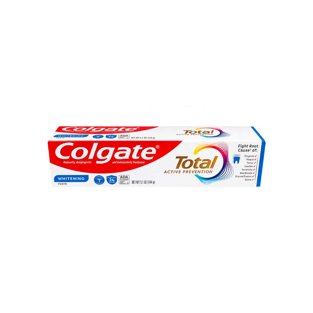 Pasta dental blanqueadora prevención activa Colgate Total (144 g / 5.1 oz) - Miniatura 1