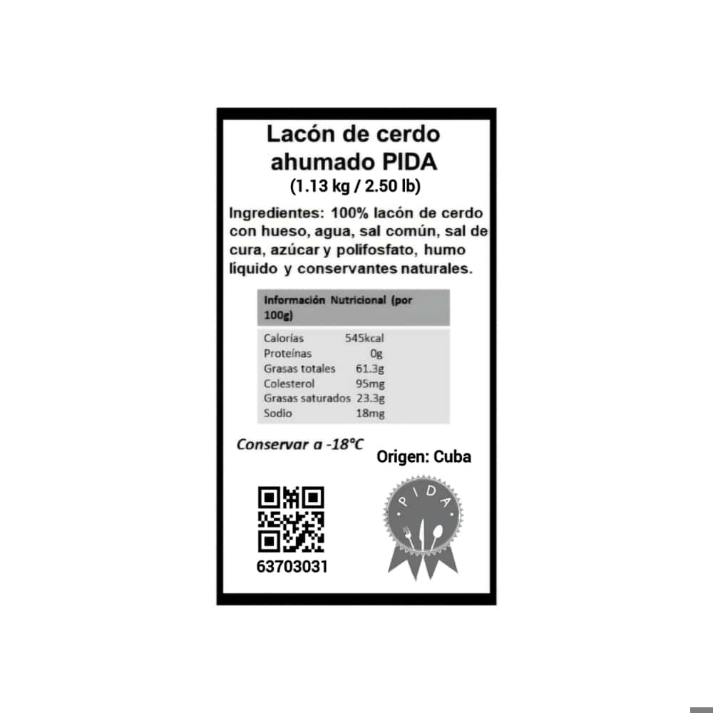 Lacón de cerdo Pida (1.13 kg / 2.50 lb) - Miniatura 3