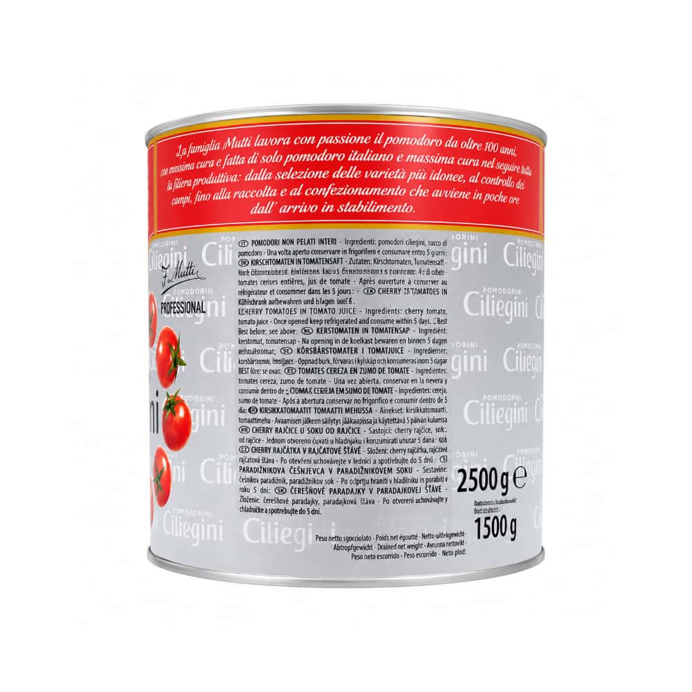 Tomates cherry en conserva Mutti (2.5 kg / 5.51 lb) - Miniatura 2