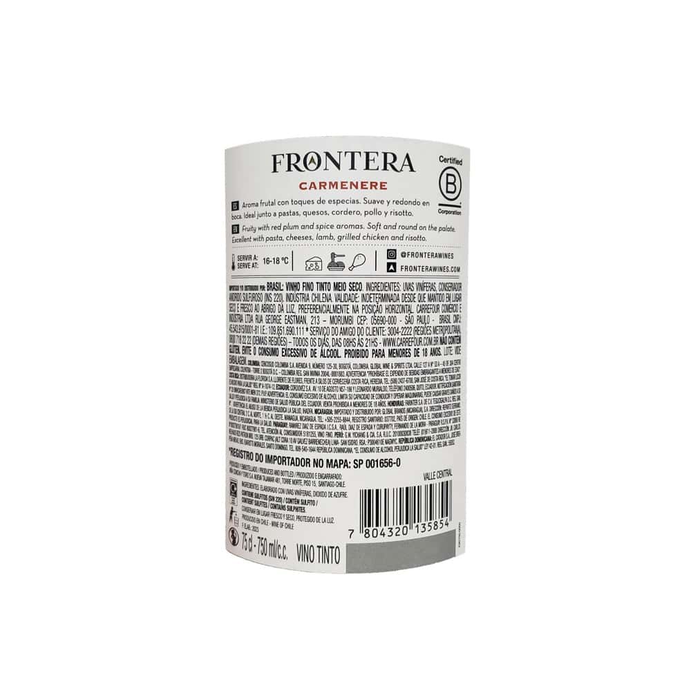 Vino tinto Carmenere Frontera (750 ml) - Miniatura 7