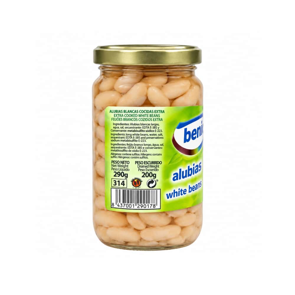 Alubias blancas cocidas Benimar (290 g / 10.2 oz) - Miniatura 2