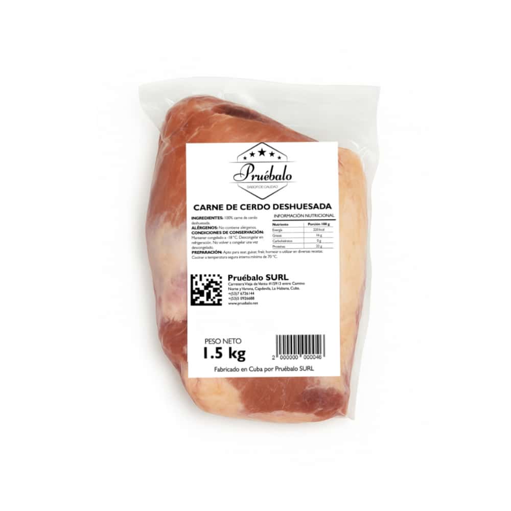 Carne de cerdo deshuesada Pruébalo (1.5 kg / 3.31 lb) - Miniatura 1