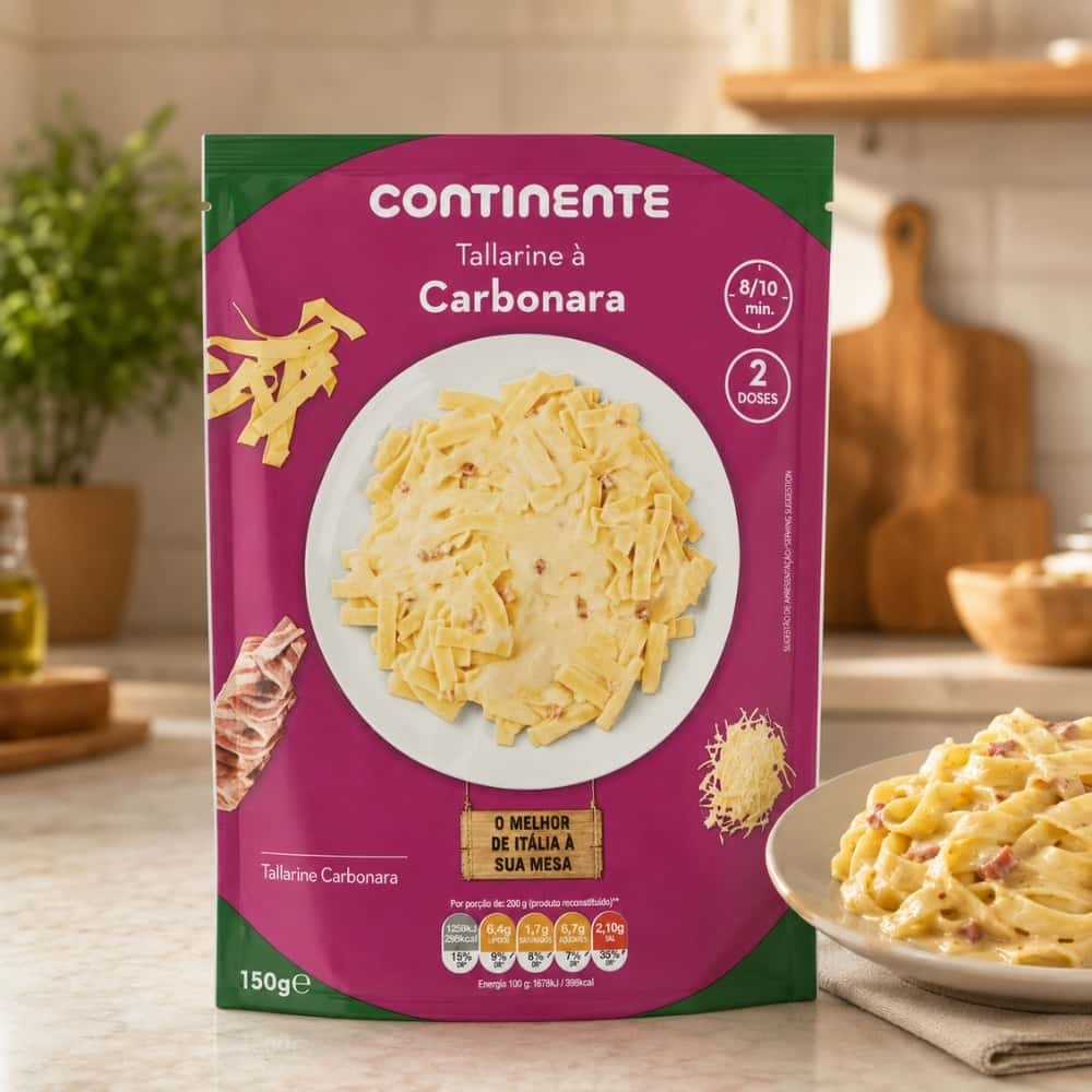 Pasta tallarina carbonara Continente (150 g / 5.29 oz) - Miniatura 3