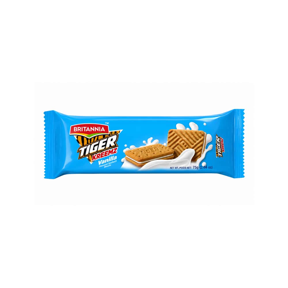 Galletas sándwich con crema sabor vainilla Britannia Tiger (75 g / 2.64 oz) - Miniatura 1