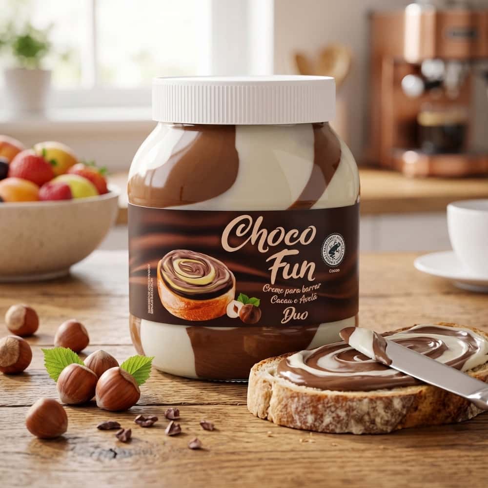Crema para untar dúo de cacao y avellana Choco Fun (750 g / 1.65 lb) - Miniatura 4