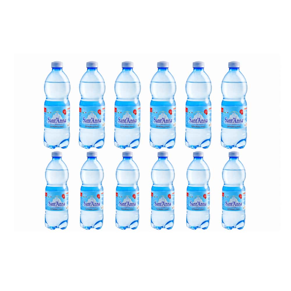 Agua mineral natural con gas Sant'Anna (12 x 500 ml) - Miniatura 1