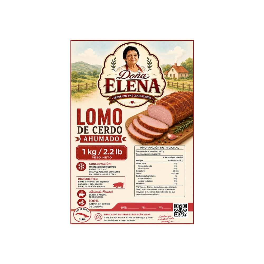 Lomo de cerdo ahumado Doña Elena (1 kg / 2.2 lb) - Miniatura 2