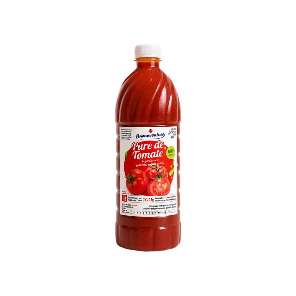 Puré de tomate 100% natural Buenaventura (1 L) - Miniatura 1