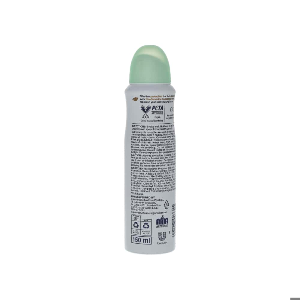Desodorante en spray con aroma a pepino y té verde Go Fresh Dove (150 ml) - Miniatura 3