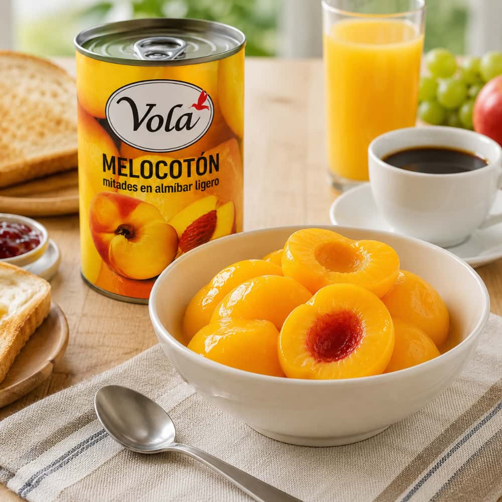 Mitades de melocotón en almíbar Volá (425 g / 14.99 oz) - Miniatura 5