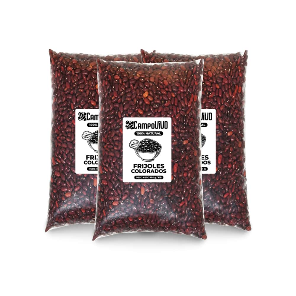 Frijoles colorados Campo Vivo (3 x 454 g / 1 lb) - Miniatura 1