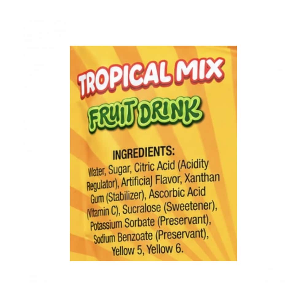 Bebida de frutas sabor a mezcla tropical artificial Gayeyitas (180 ml / 6.1 fl oz) - Miniatura 2