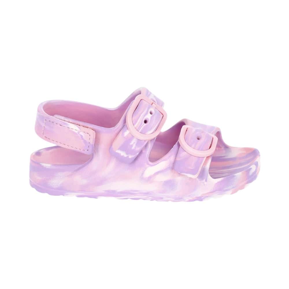 Sandalias de hebillas color rosa degradado para niñas Wonder Nation (Talla 7-8) - Miniatura 3