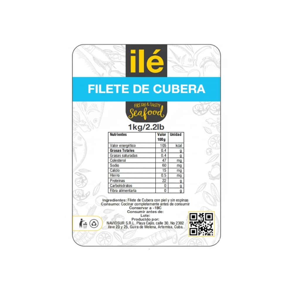 Filete de pescado cubera Ilé (1 kg / 2.2 lb) - Miniatura 3